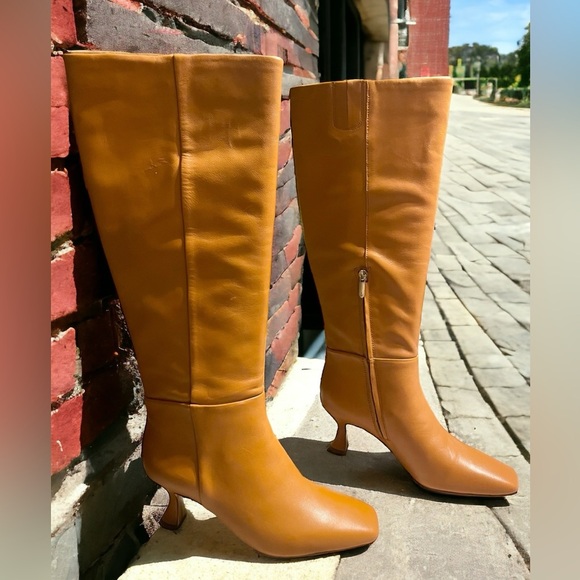 Sam Edelman Shoes - Sam Edelman Size 7.5 Caramel Leigh Knee High Leather Boots 1779R